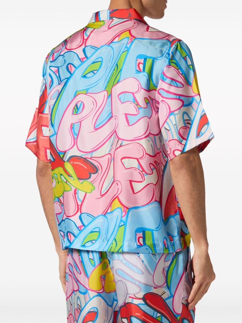 Bombing Graffiti silk shirt 4