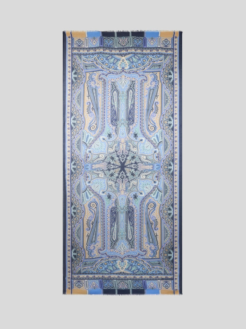 Etro PATTERNED CASHMERE-BLEND SCARF outlook