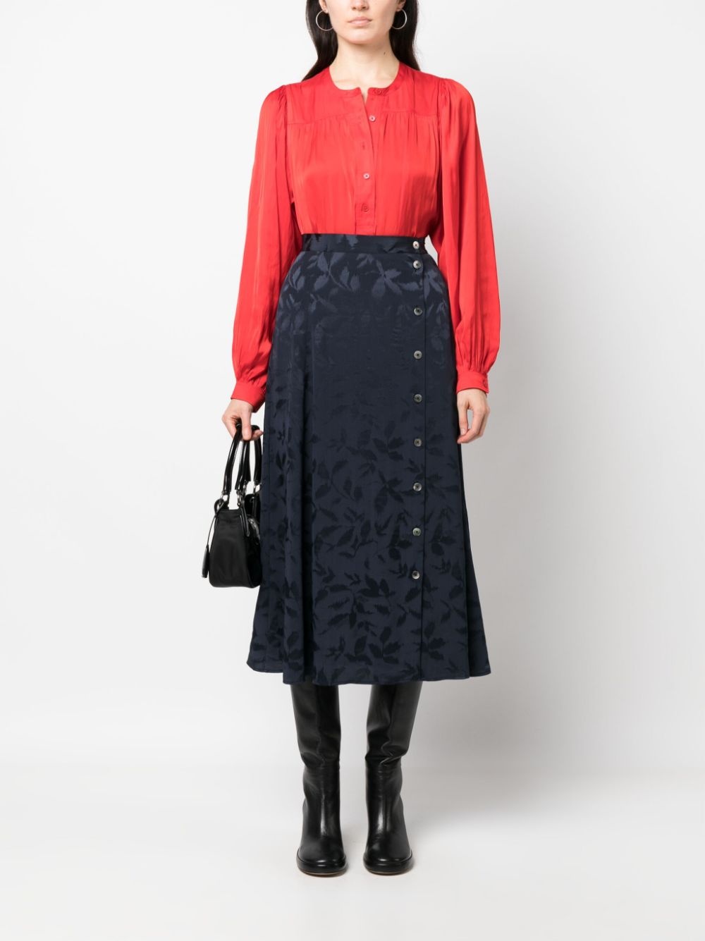 June Jac Ikat silk skirt - 2