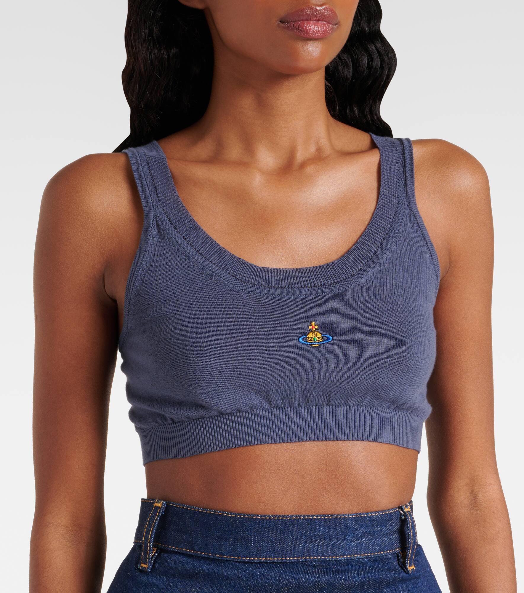 Bea embroidered cotton tank top - 4
