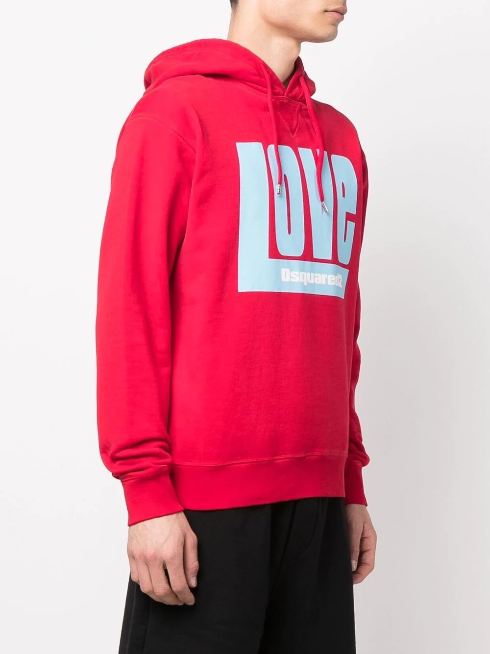 'Love' logo-print hoodie - 3