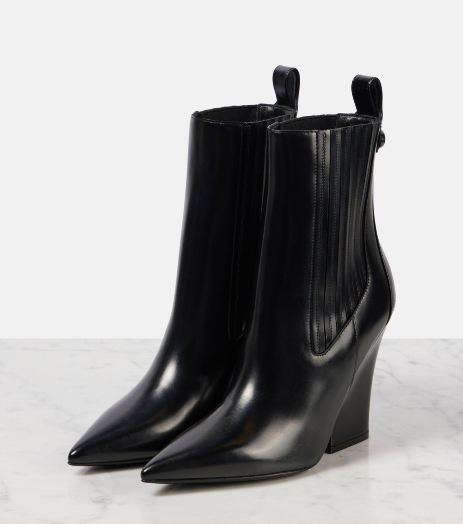 VLogo Lockette leather ankle boots - 4