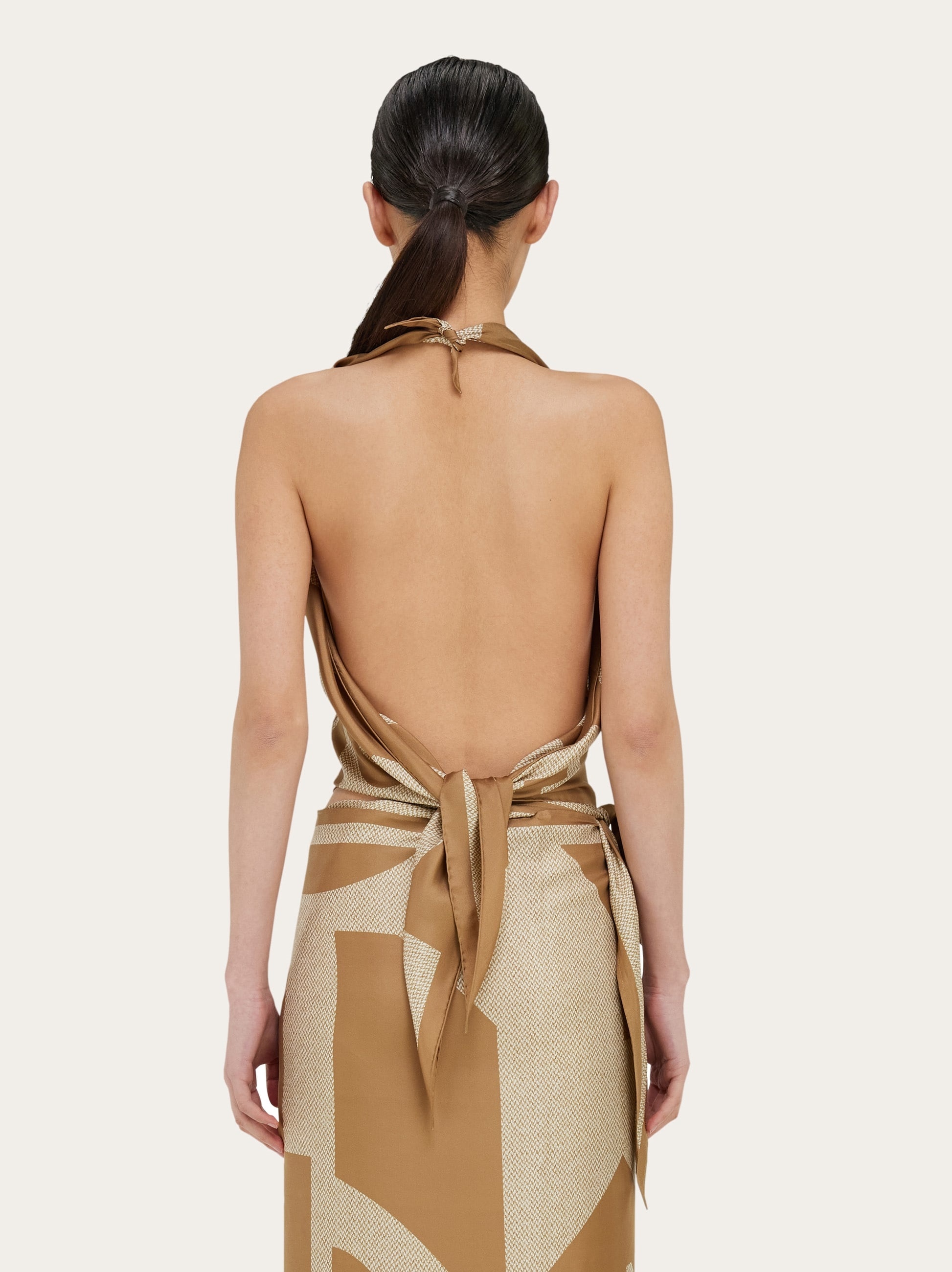 Venna print silk scarf - 5