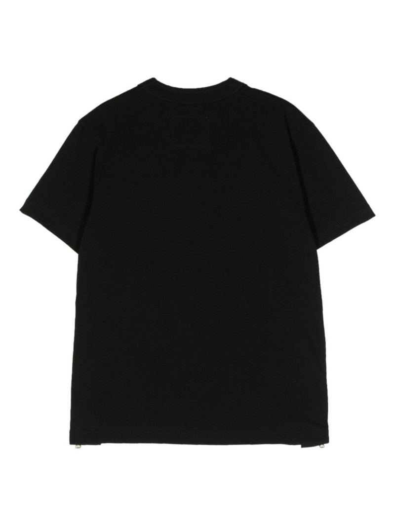sacai logo-patch cotton T-shirt outlook