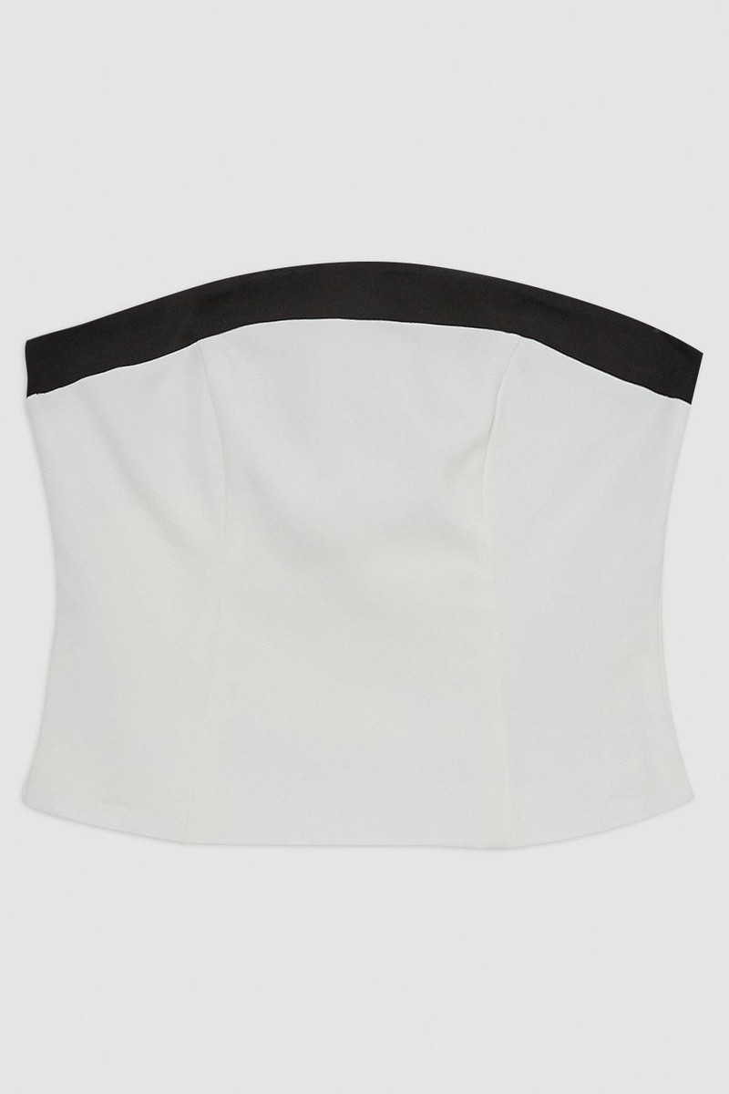 Compact Stretch Viscose Contrast Detail Bandeau 4