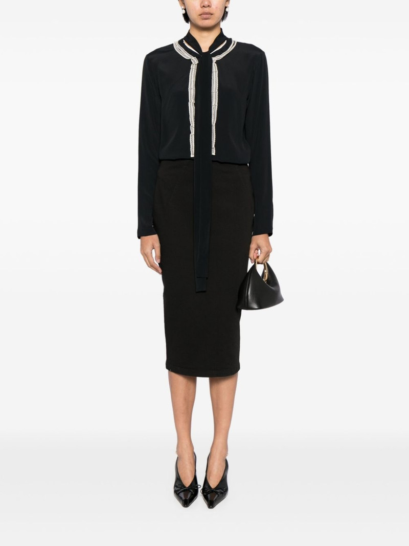 N°21 pussy-bow twill blouse outlook