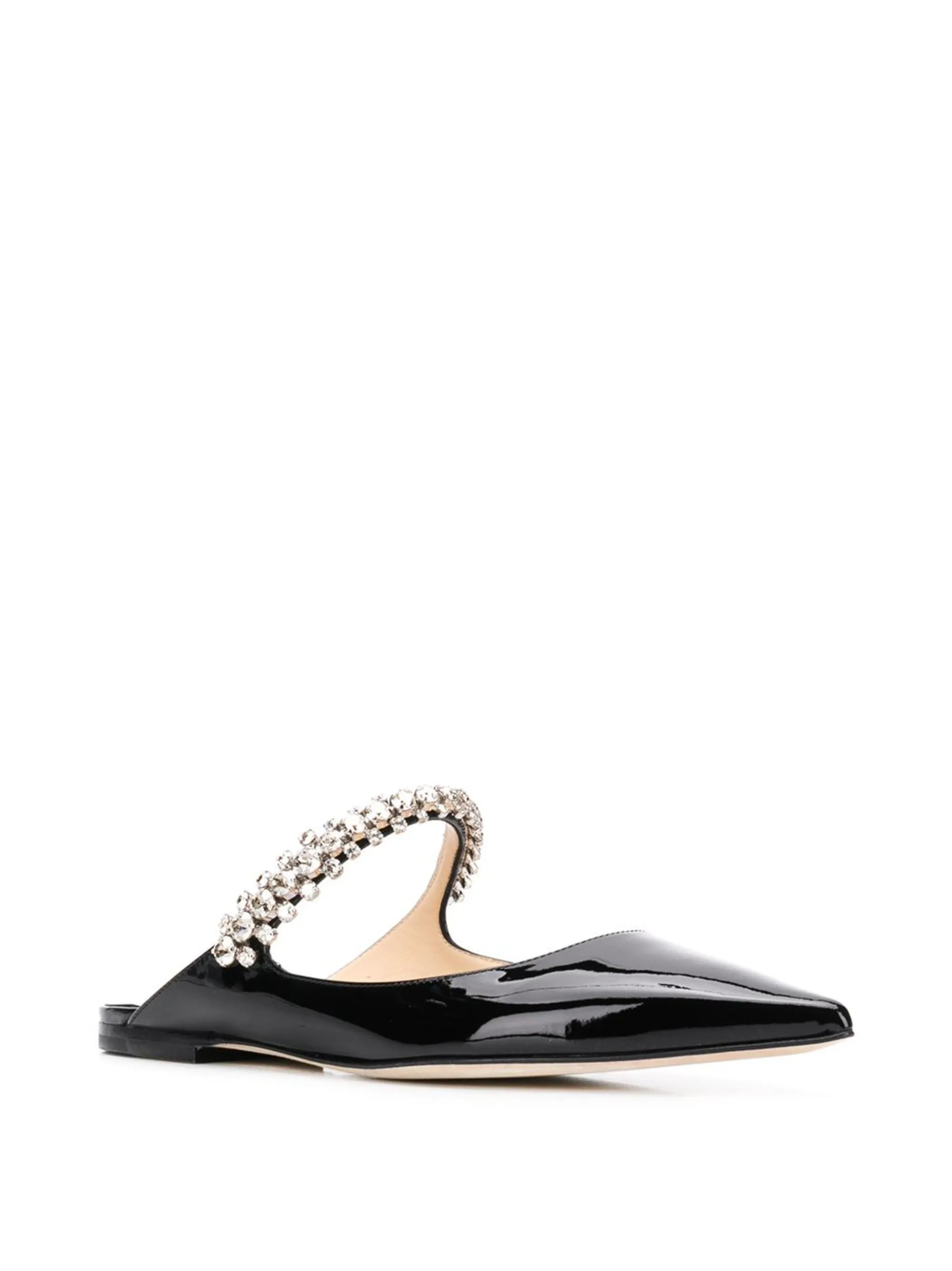 Bing crystal-embellished pointed mules - 2