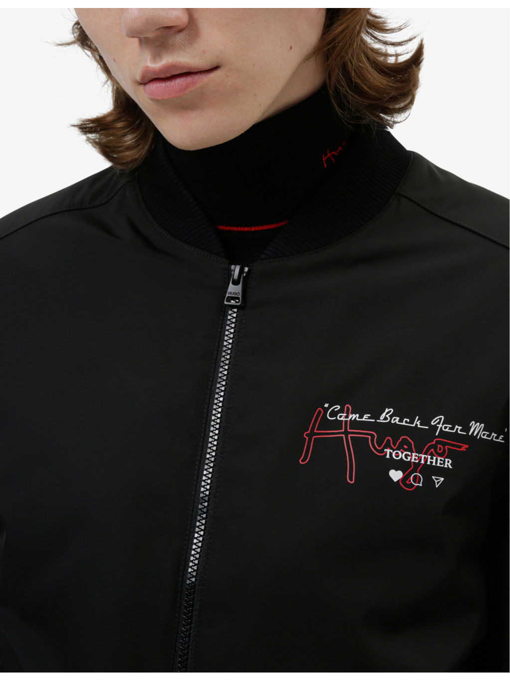 Snake-and-logo-print recycled polyester-blend bomber jacket - 4