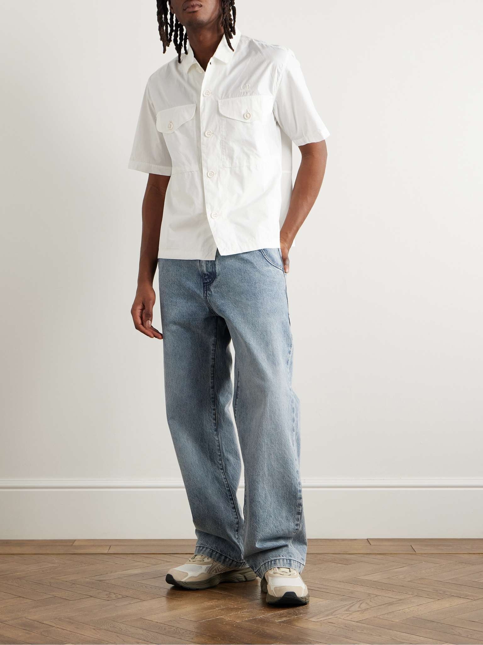 Logo-Embroidered Cotton-Poplin Shirt - 2