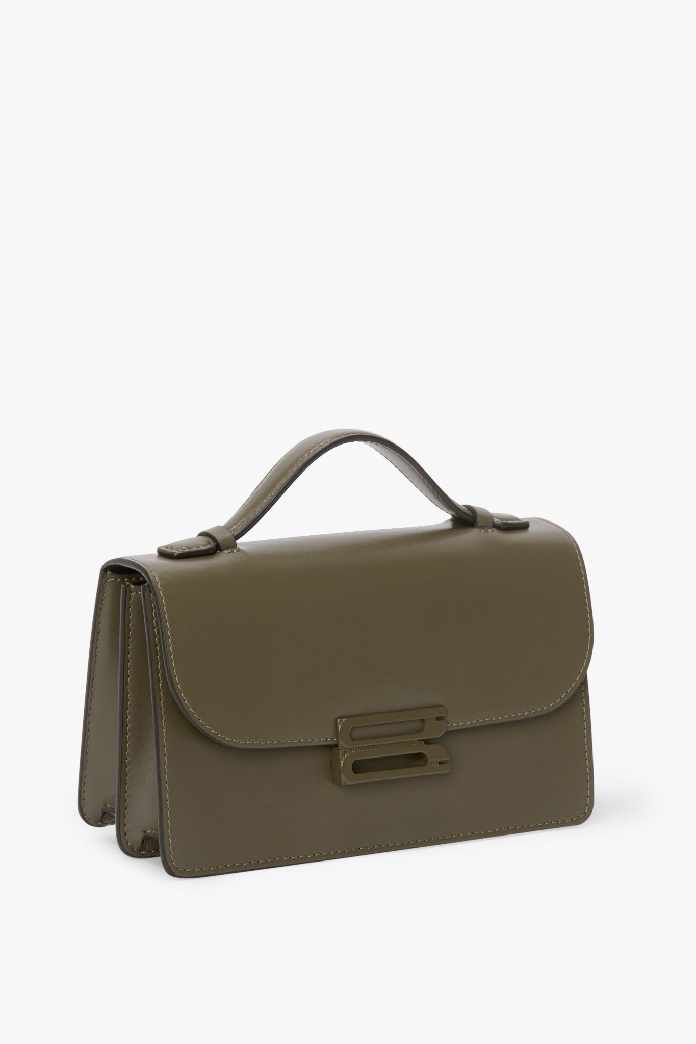Tonal Mini Dorian Bag In Dark Khaki Smooth Leather - 3