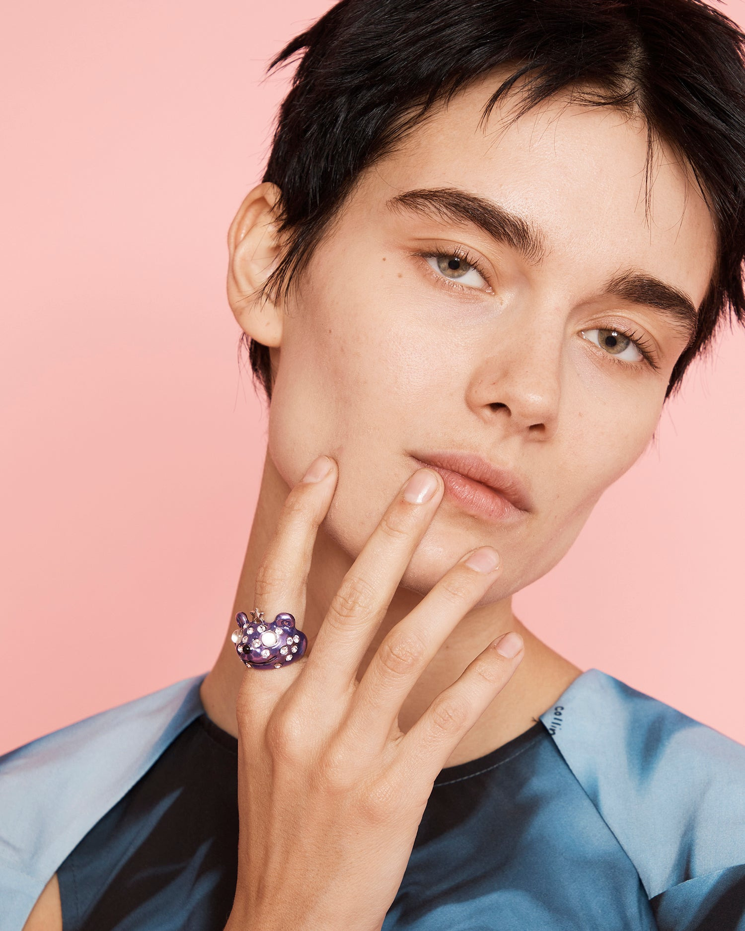 PURPLE FRECKLES PRINCESS BEAR RING - 2