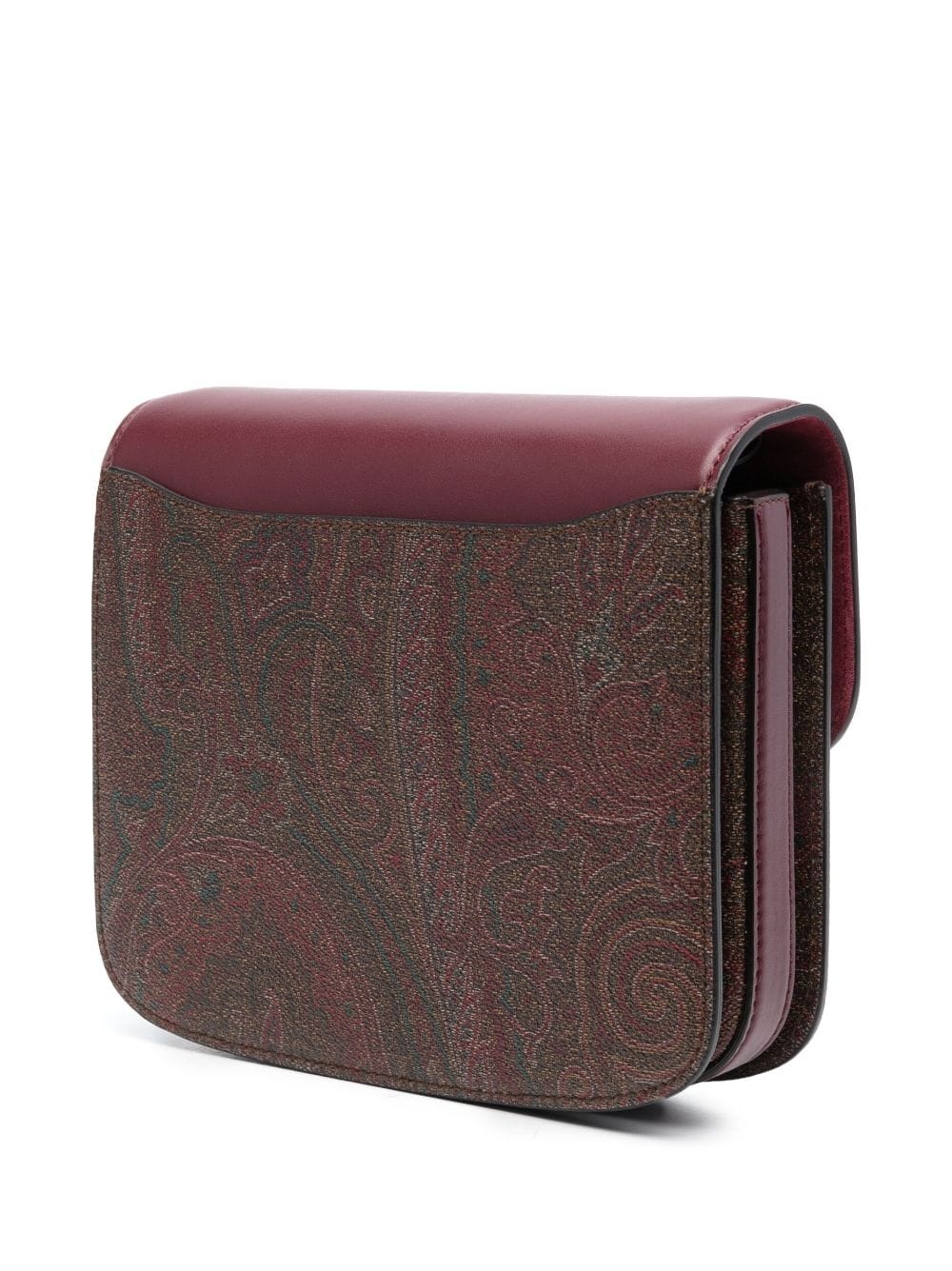 paisley-print leather crossbody bag - 3