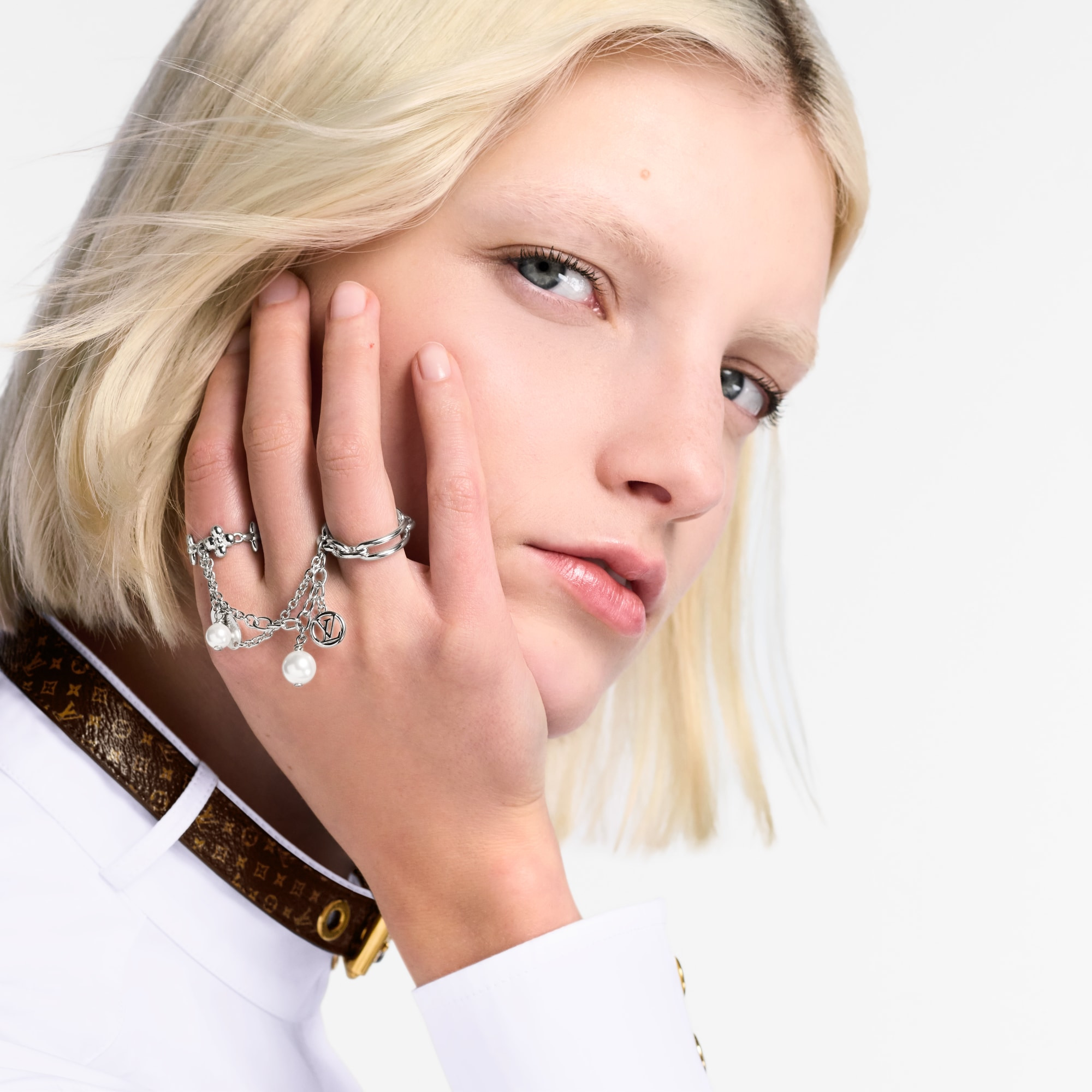 LV Mix Chains Set Of Rings - 3