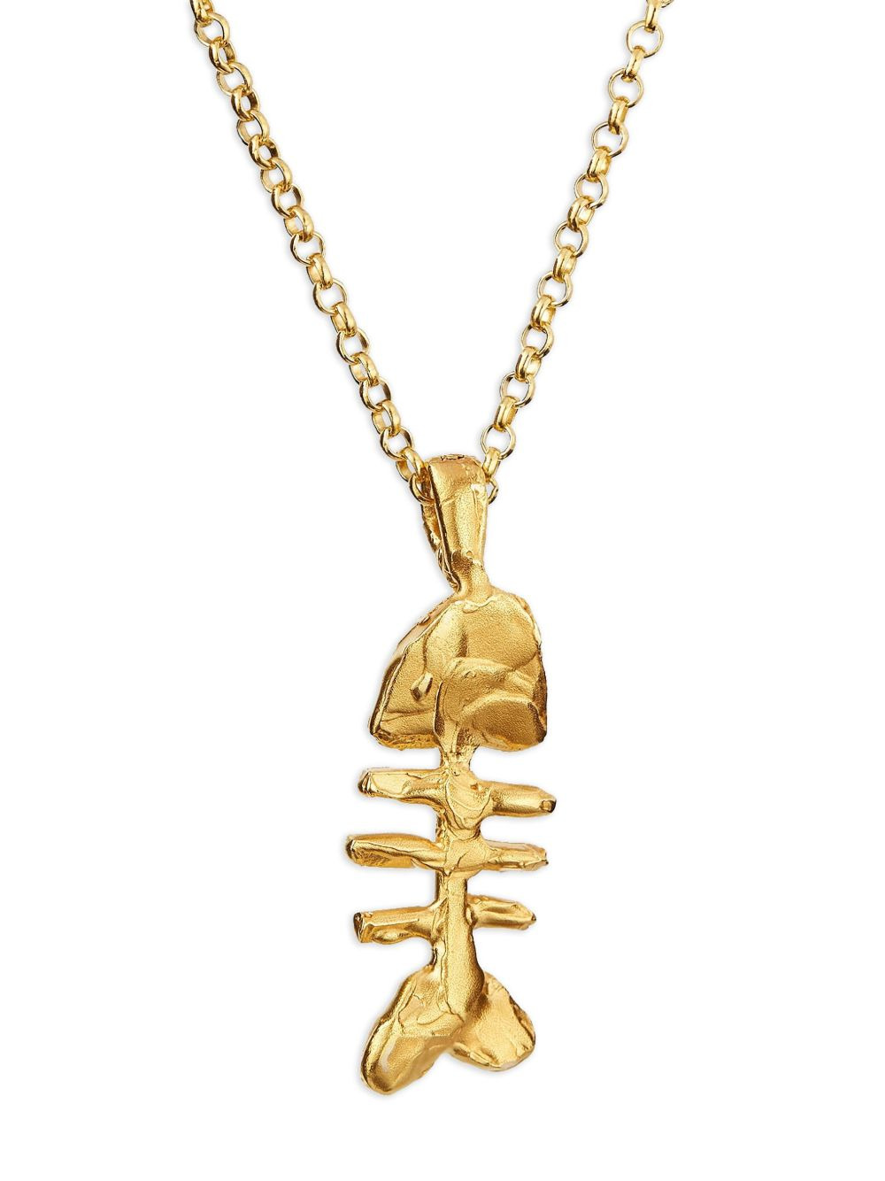 The Silhouette Of Summer fishbone chain necklace - 3