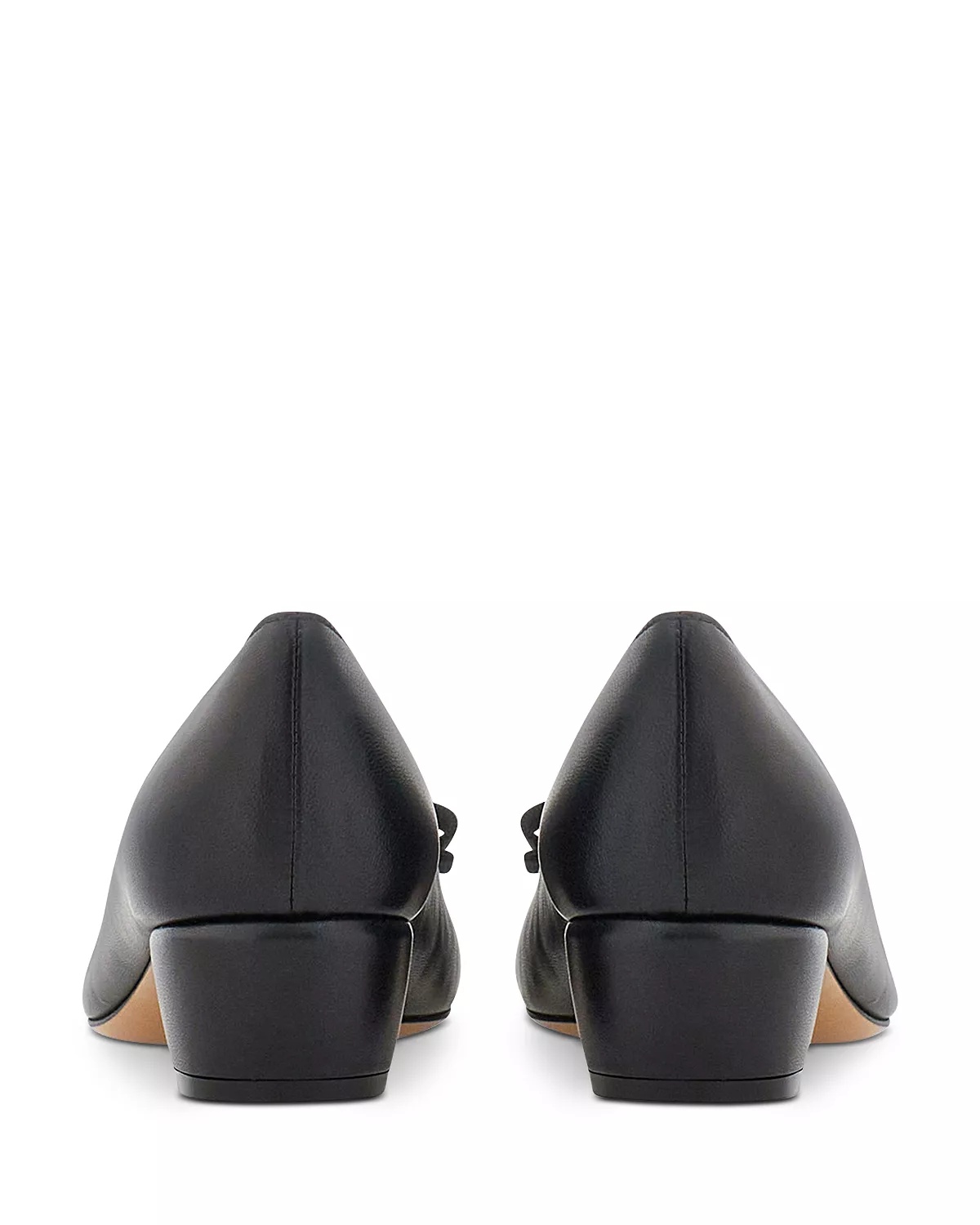 Women's Vara Soft Bow Detail Blue Block Heel Pumps - 5
