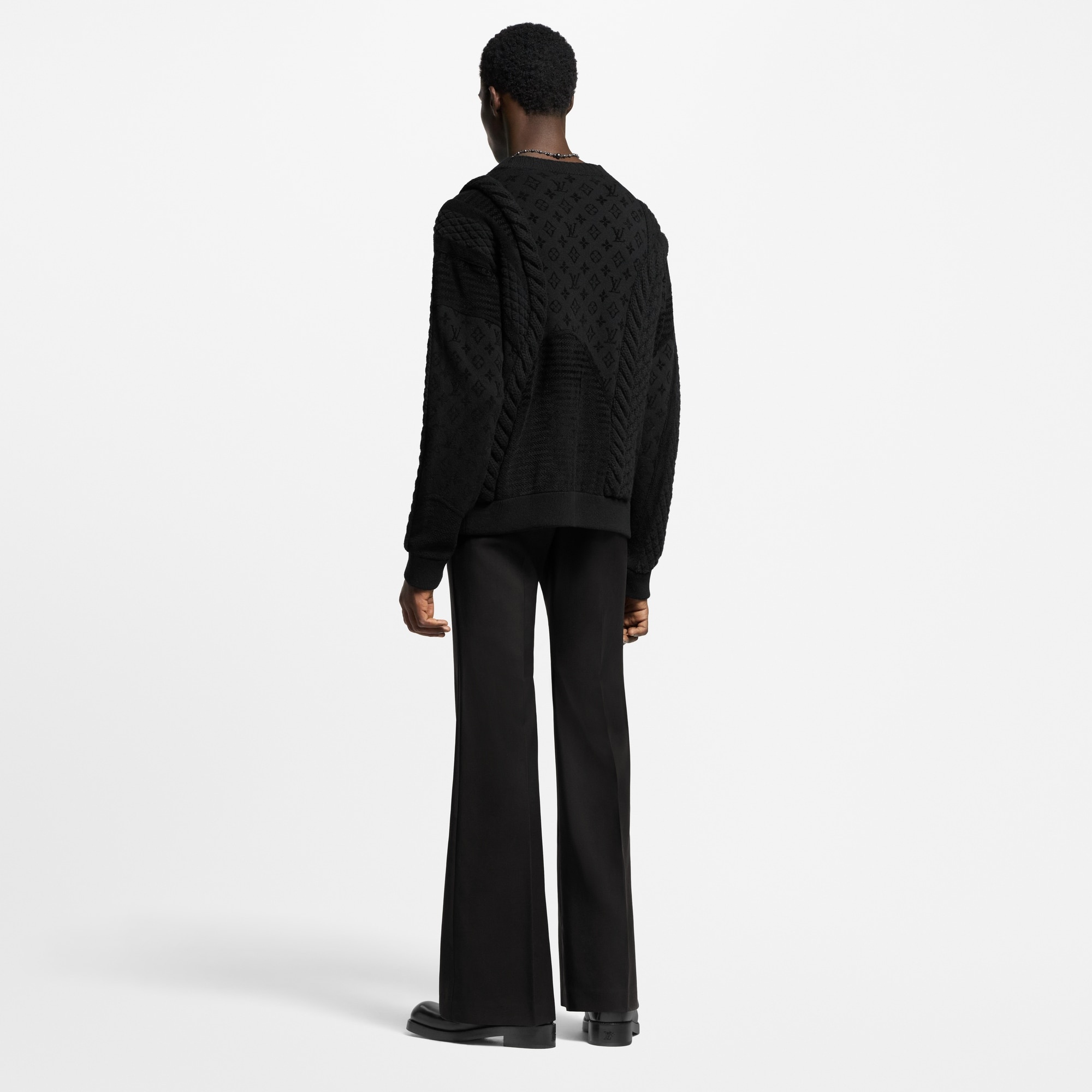 Chunky Wool-Blend Cable Cardigan - 3