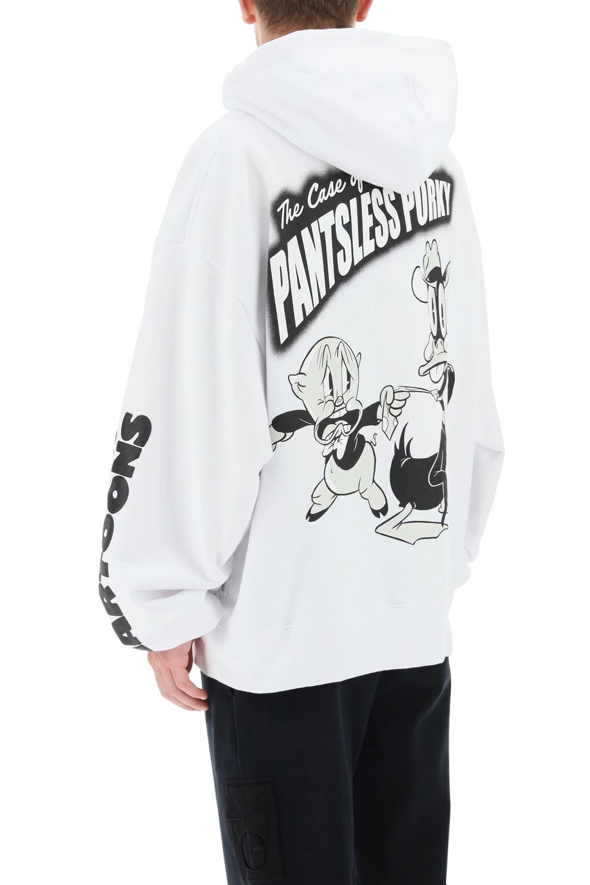 HOODED SWEATSHIRT WITH LOONEY TUNES PRINT - 4