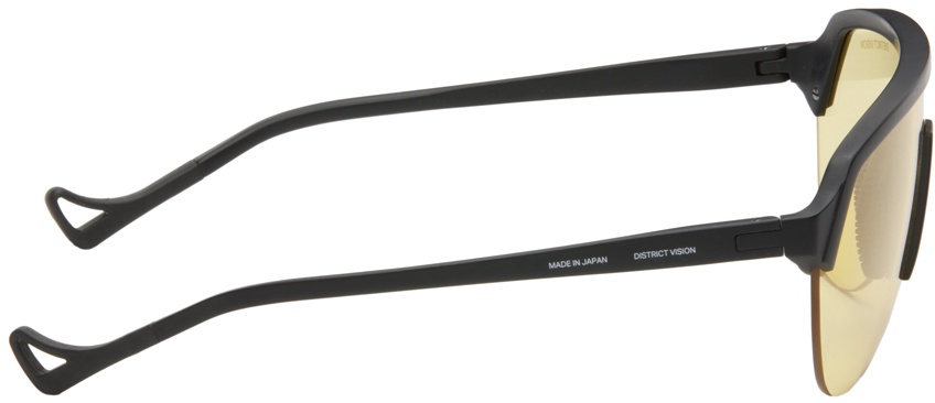 Black 'Nagata' Speed Blade Sunglasses - 2