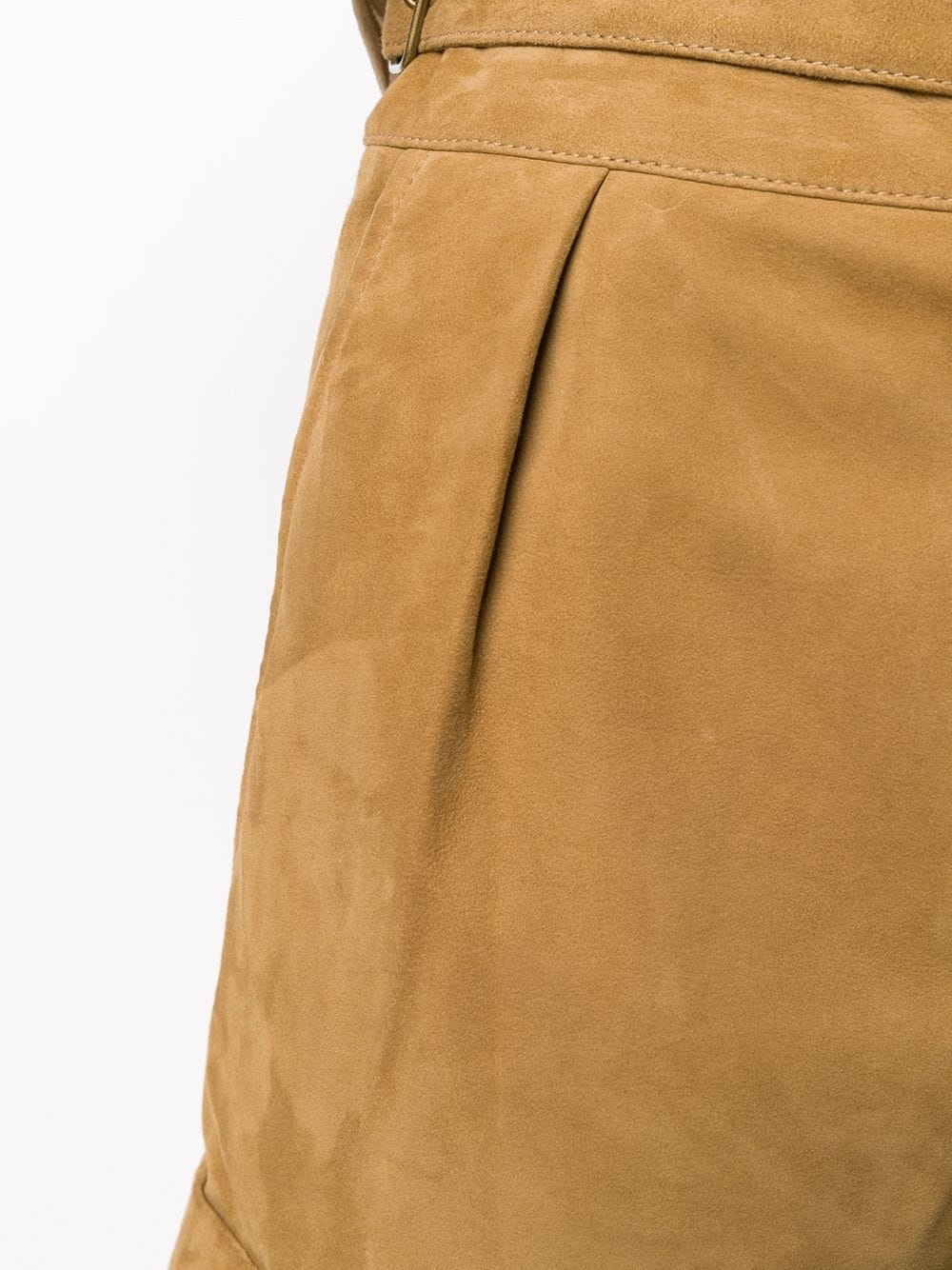 buckle-detail pleated shorts - 5