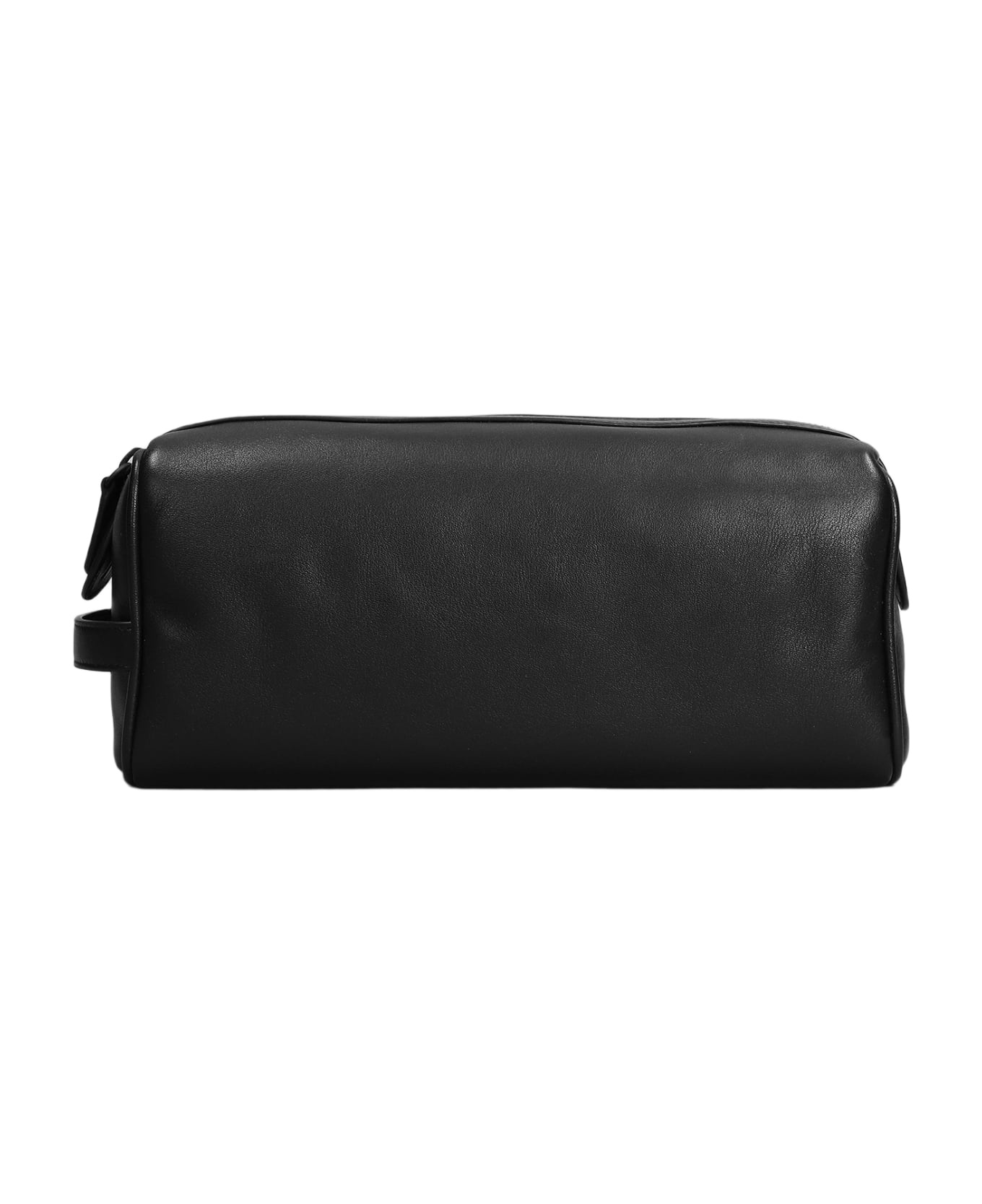 Hand Bag In Black Leather - 1
