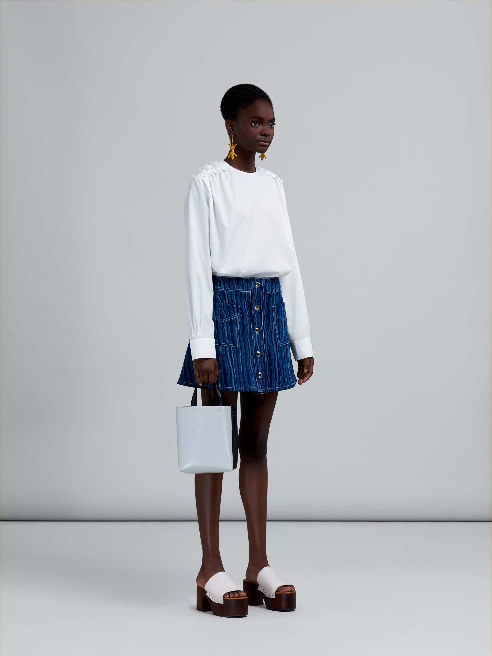 DEGRADÉ DENIM SKIRT - 5