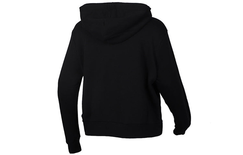 PUMA (WMNS) PUMA Classics Logo Hoody Knitting Pullover Fleece Black 595915-01 outlook