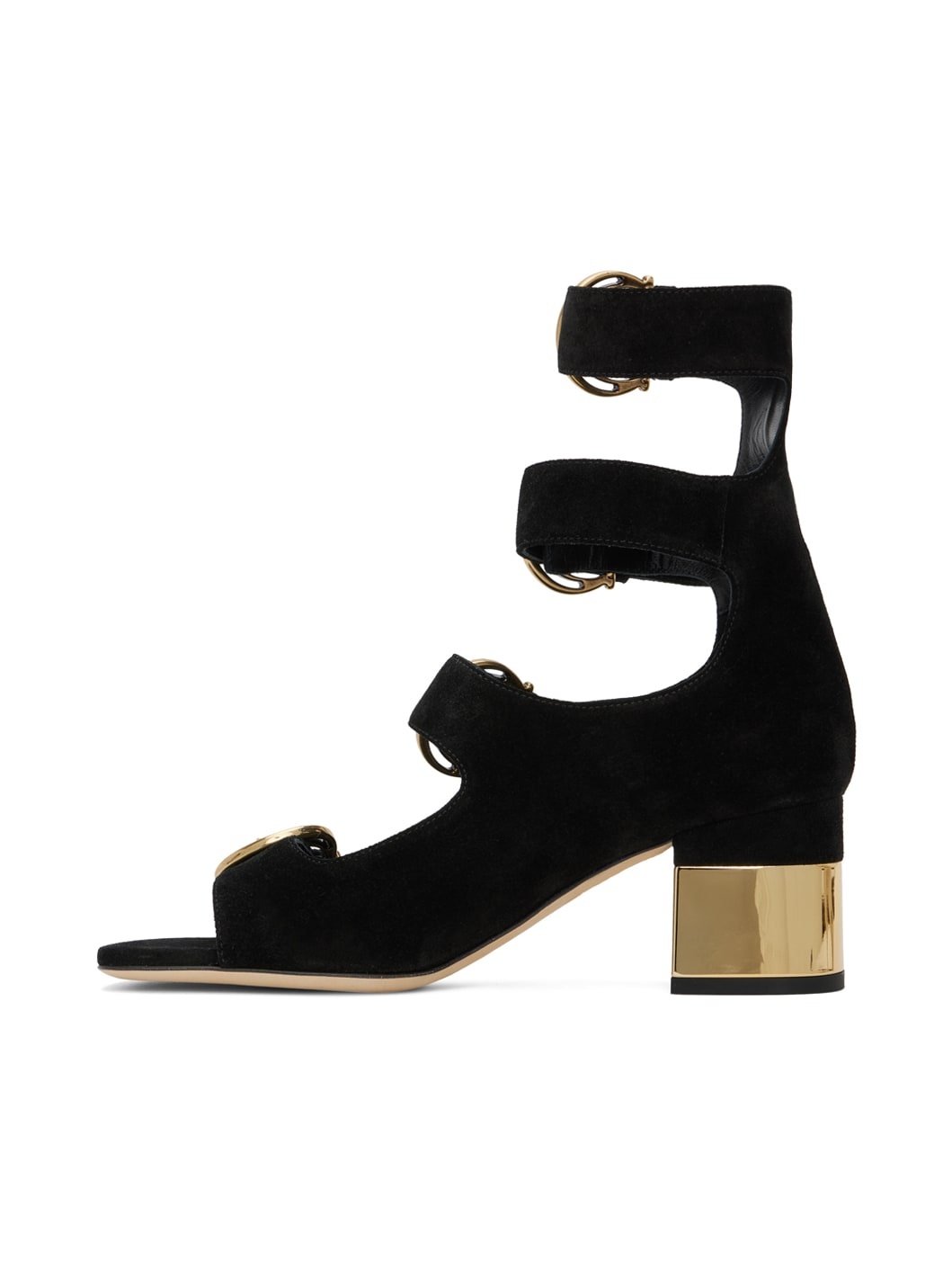 Black Alizè Heeled Sandals - 3