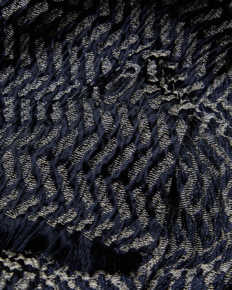 GIORGIO ARMANI SILK, VISCOSE AND COTTON JACQUARD STOLE outlook