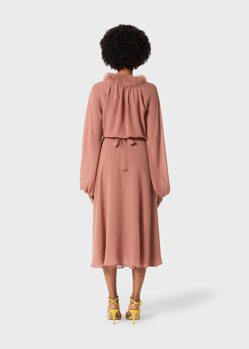 blumarine brown butterfly dress Deme By Gabriella IRENE ESPERESSO BROWN MAXI DRESS