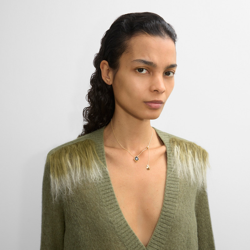 Burberry Onyx Shield Pendant Necklace outlook