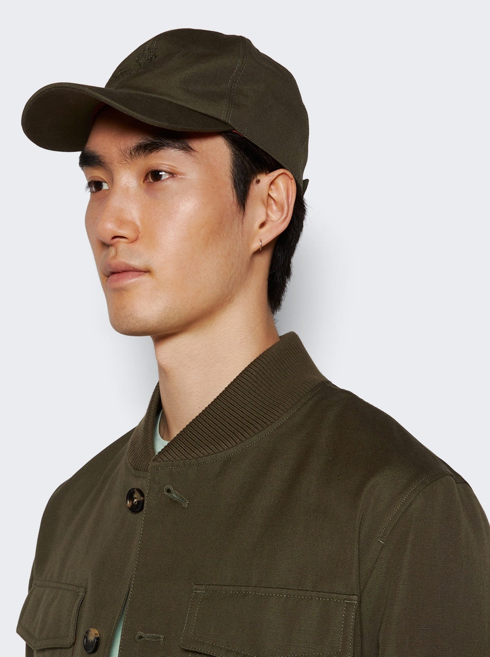 Cotton Linen Baseball Hat Leaf Tea - 3