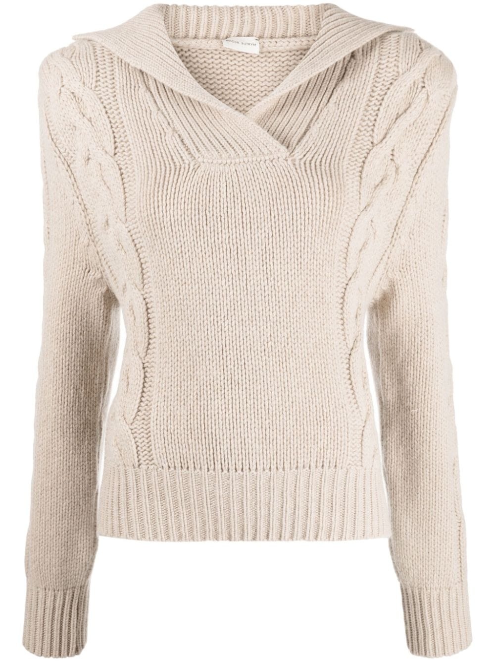 cable-knit cashmere jumper - 1