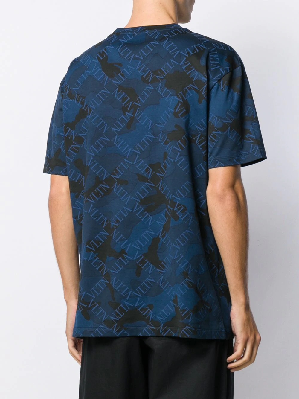 logo camouflage print T-shirt - 4