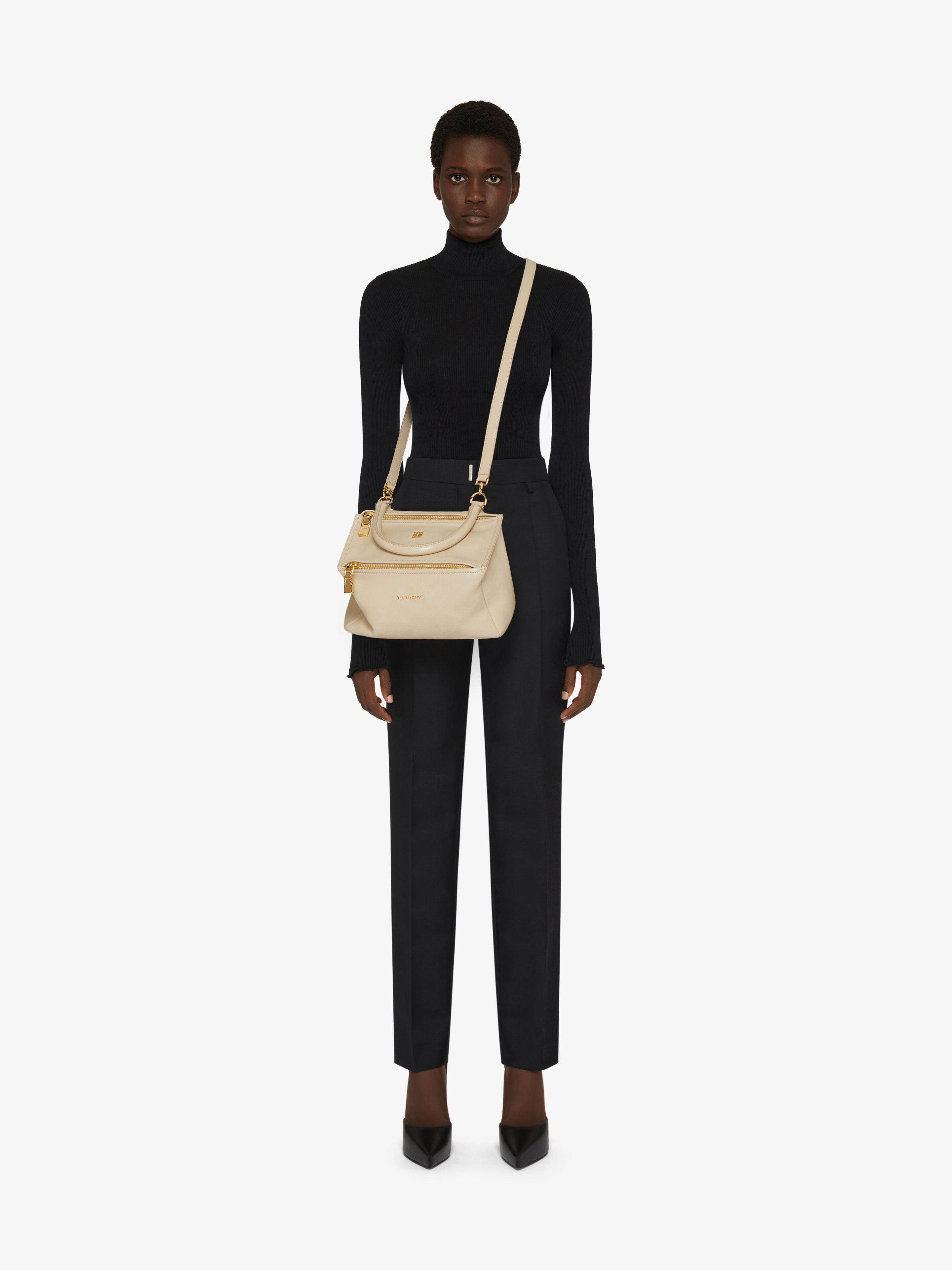 Shop Givenchy Mini Pandora Bag In Grained Leather