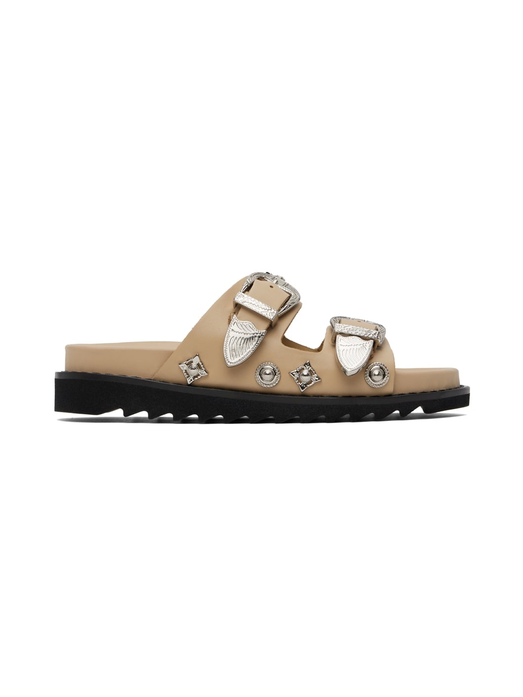 SSENSE Exclusive Beige Buckle Sandals - 1