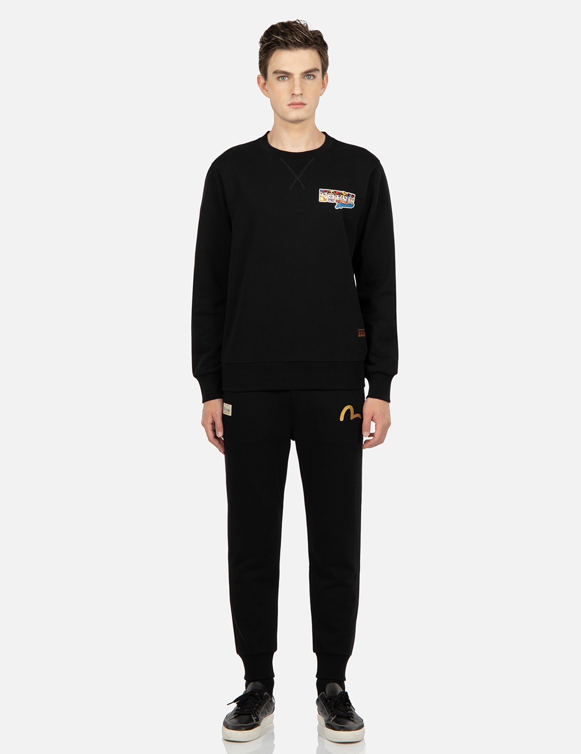 POMPADOUR DARUMA AND KAMON PRINT SWEATSHIRT - 6