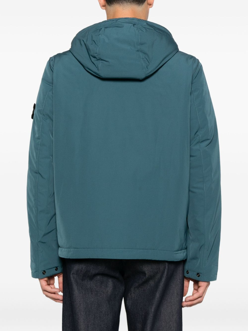 4100047 hooded zip-front jacket - 4