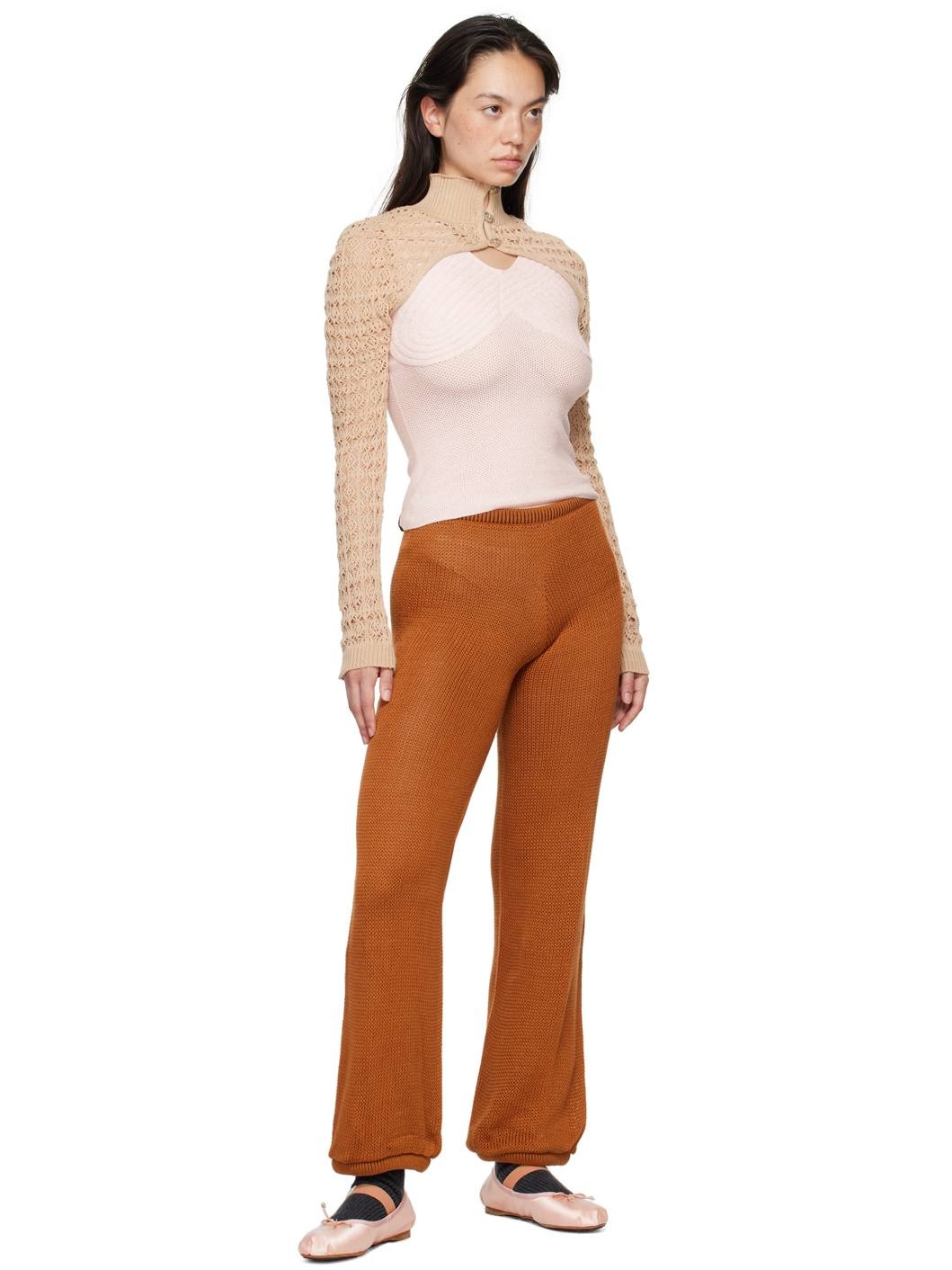 Beige Alga Lace Sleeves - 4