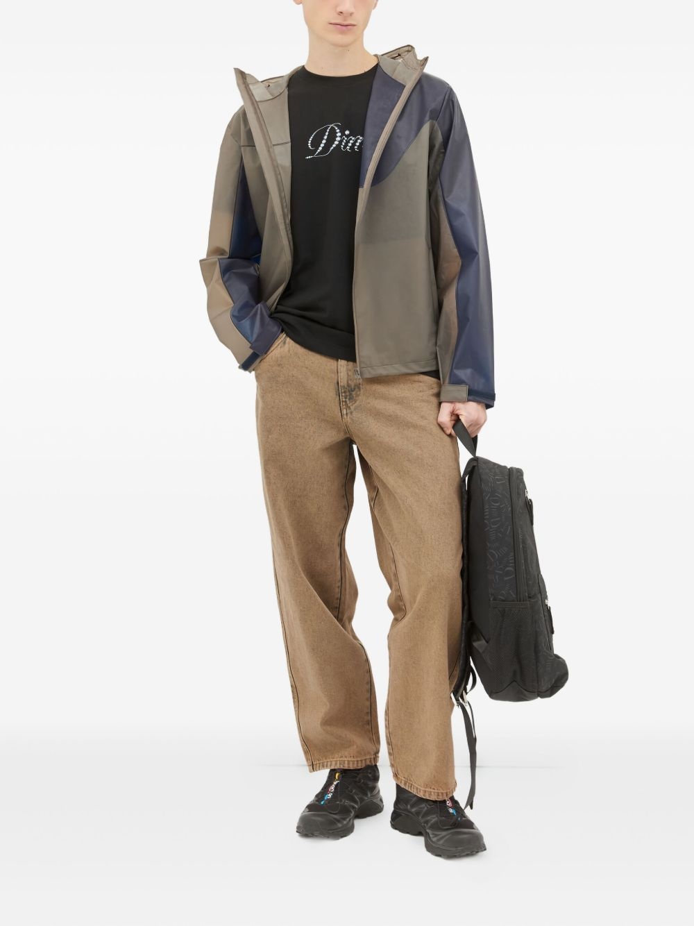 logo-embroidered jeans - 2