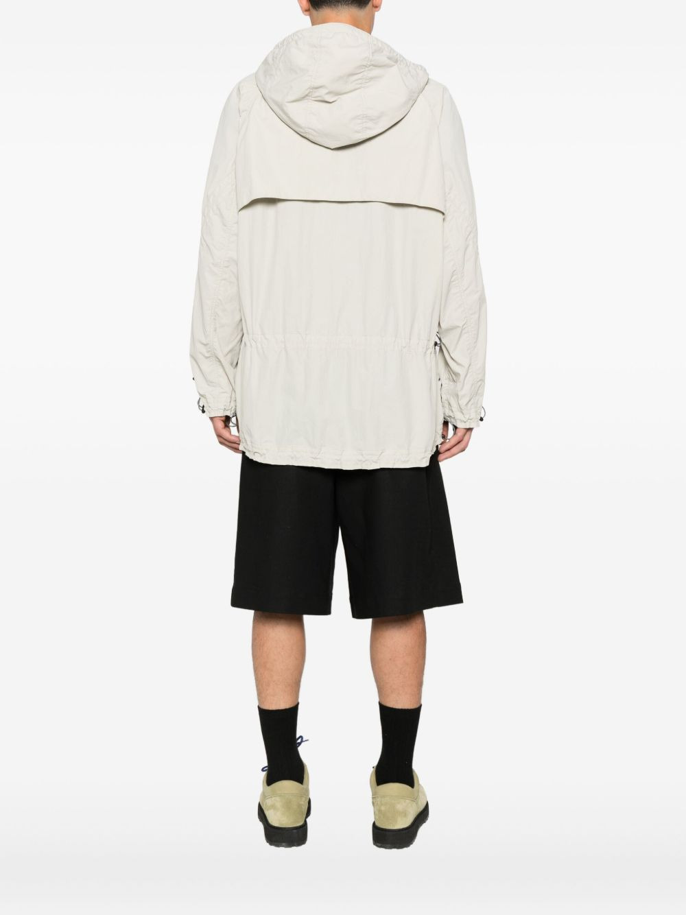 drawstring hooded parka - 4