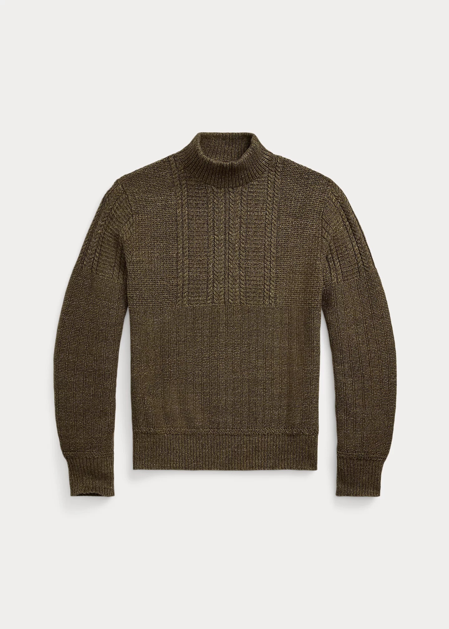 Cotton Mockneck Sweater - 1
