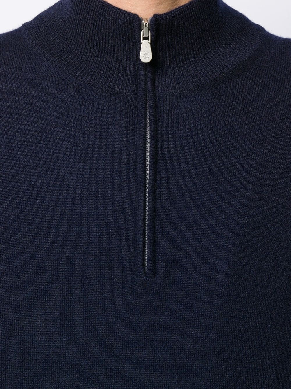 cashmere half zip sweater - 5