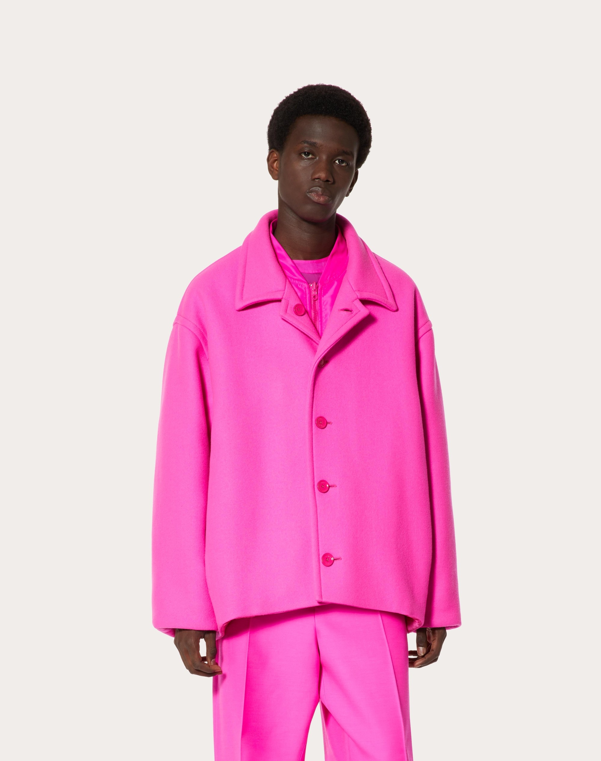 REVERSIBLE DOUBLE-FACED WOOL JACKET WITH INNER BOMBER LAYER - 3