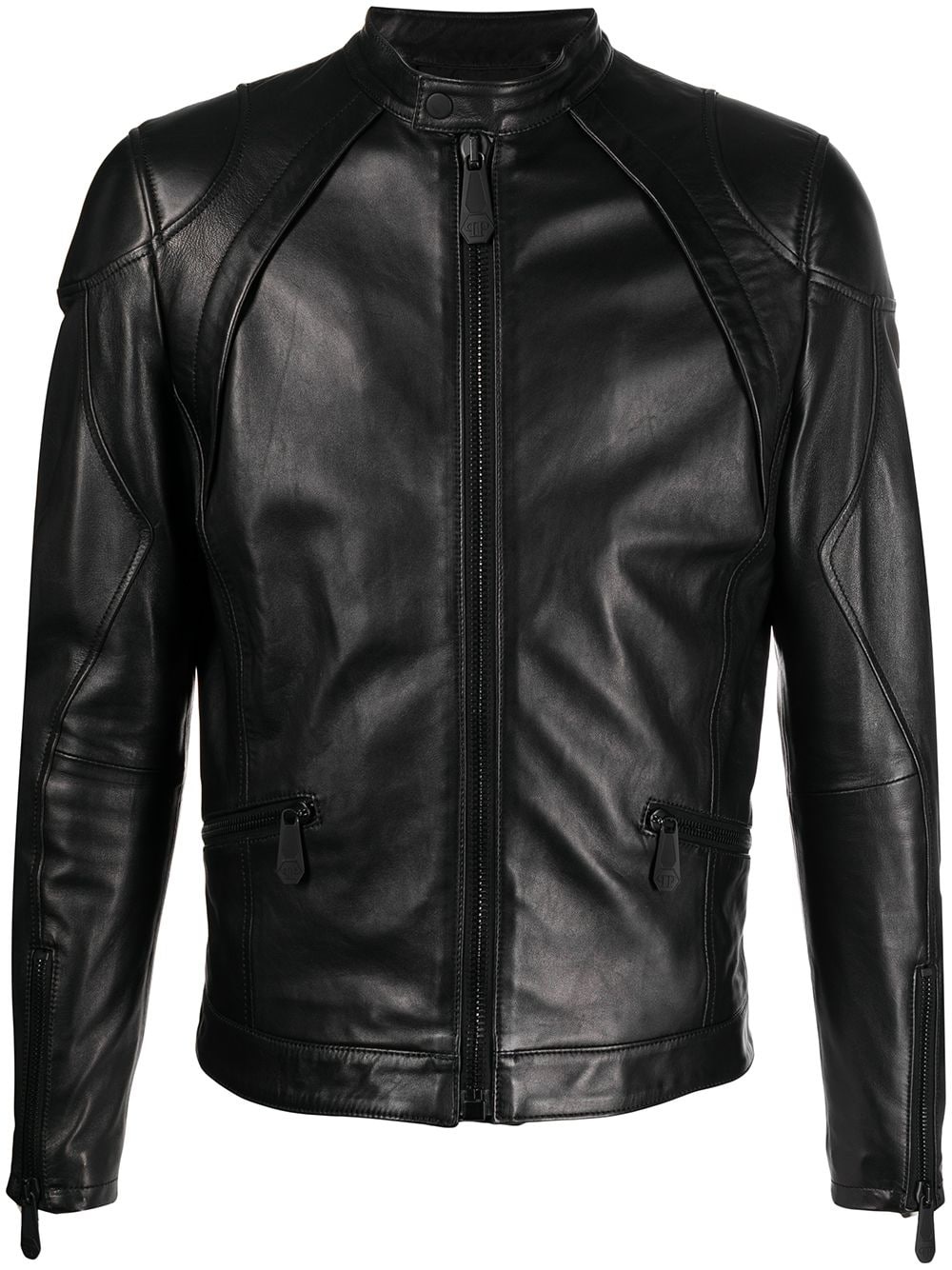 Moto leather jacket - 1