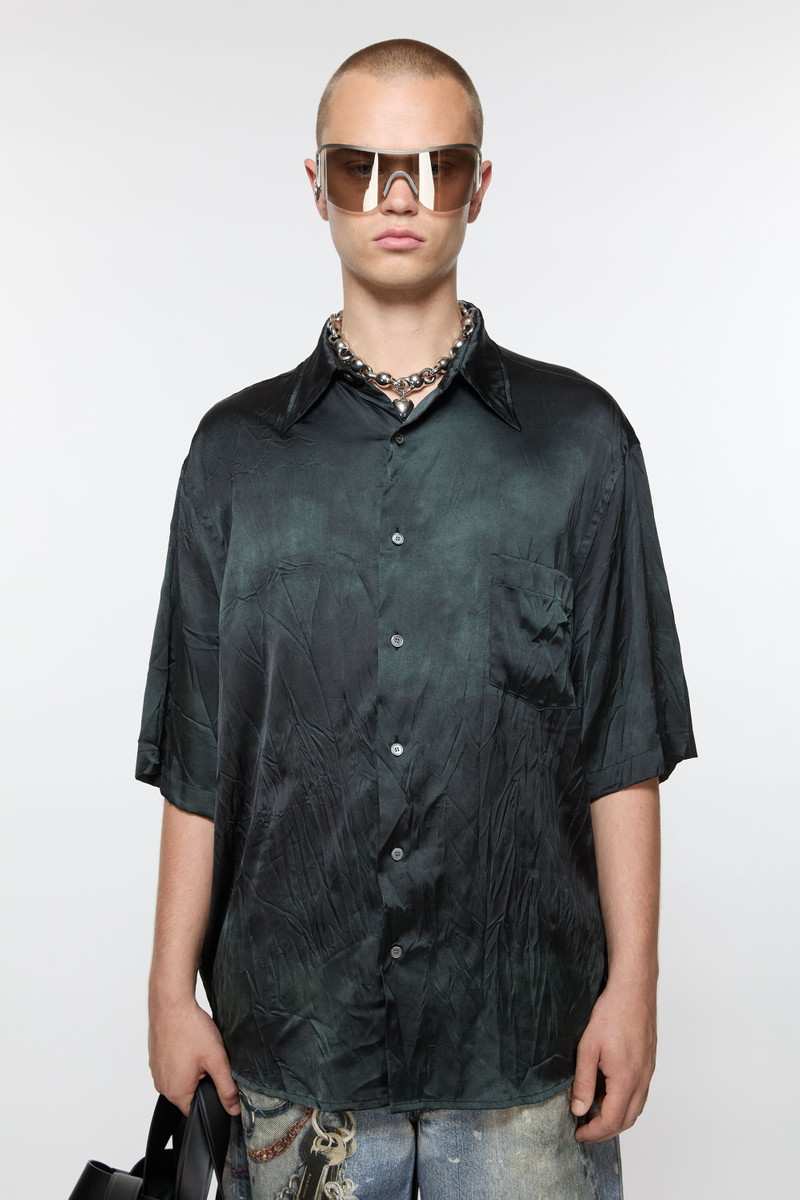 Acne Studios Printed button-up shirt - Black outlook