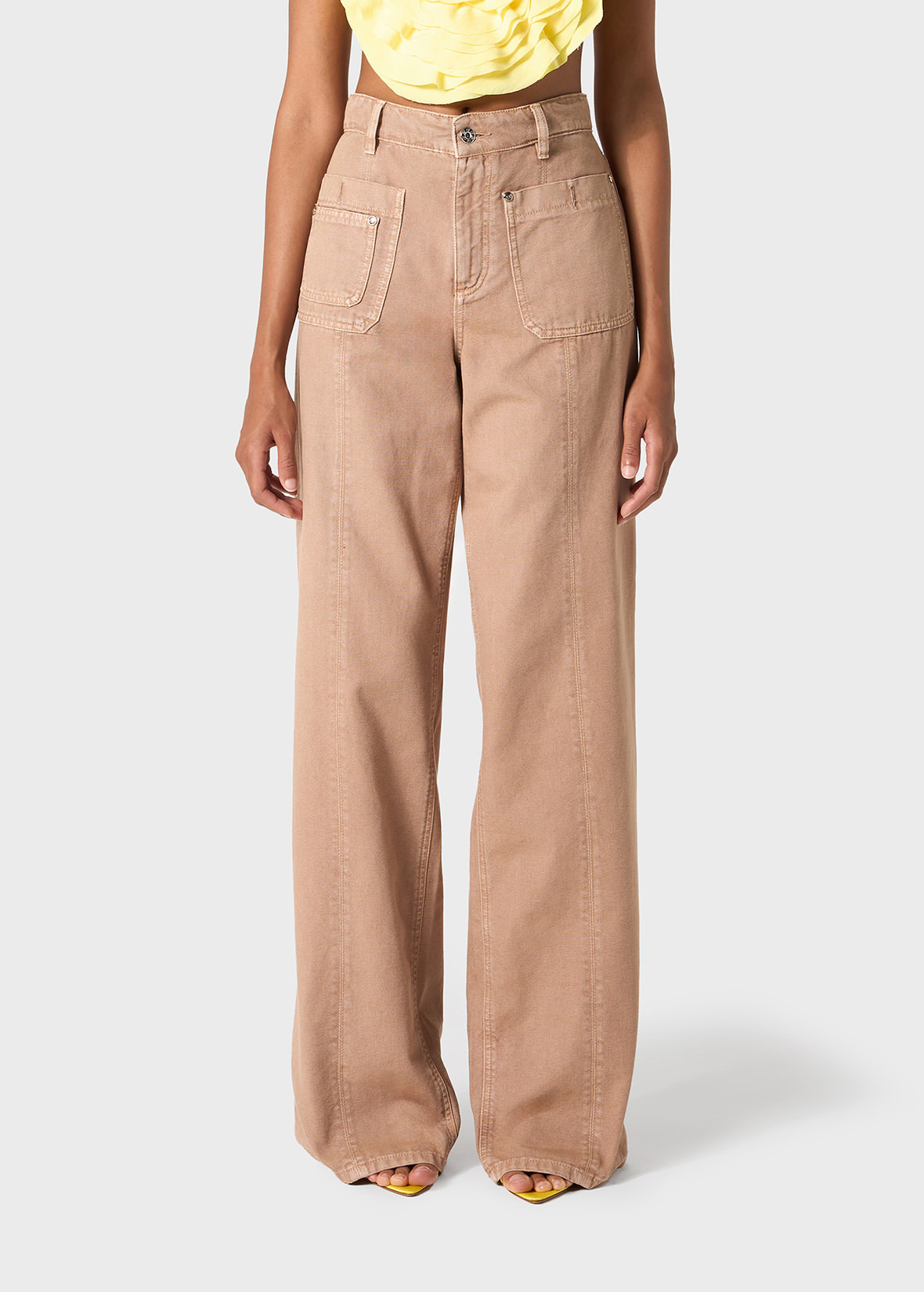 BOY FIT COTTON BULL PANTS - 3