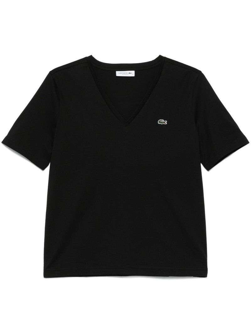 cotton V-neck T-shirt 1