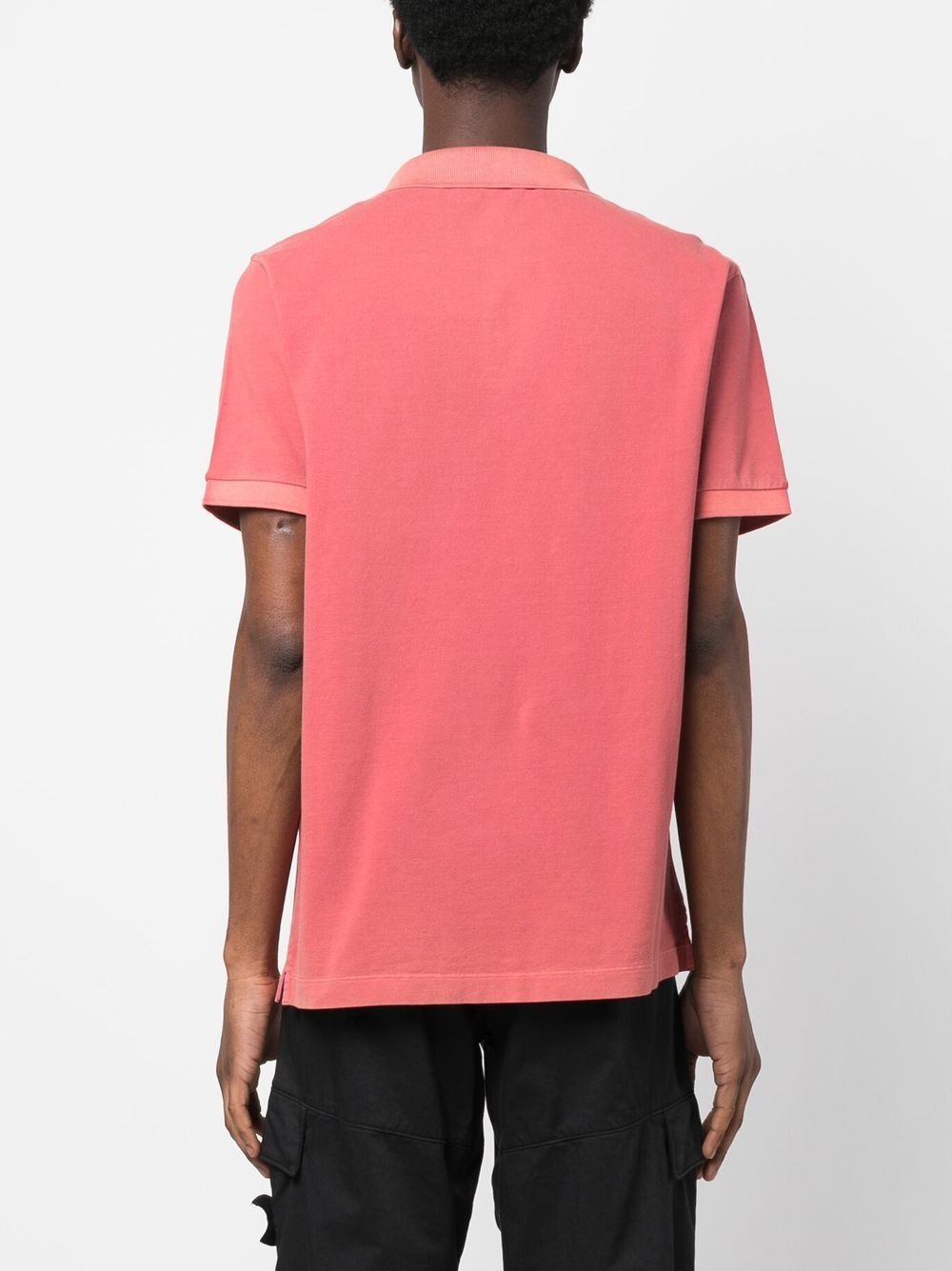 logo-patch polo shirt - 4