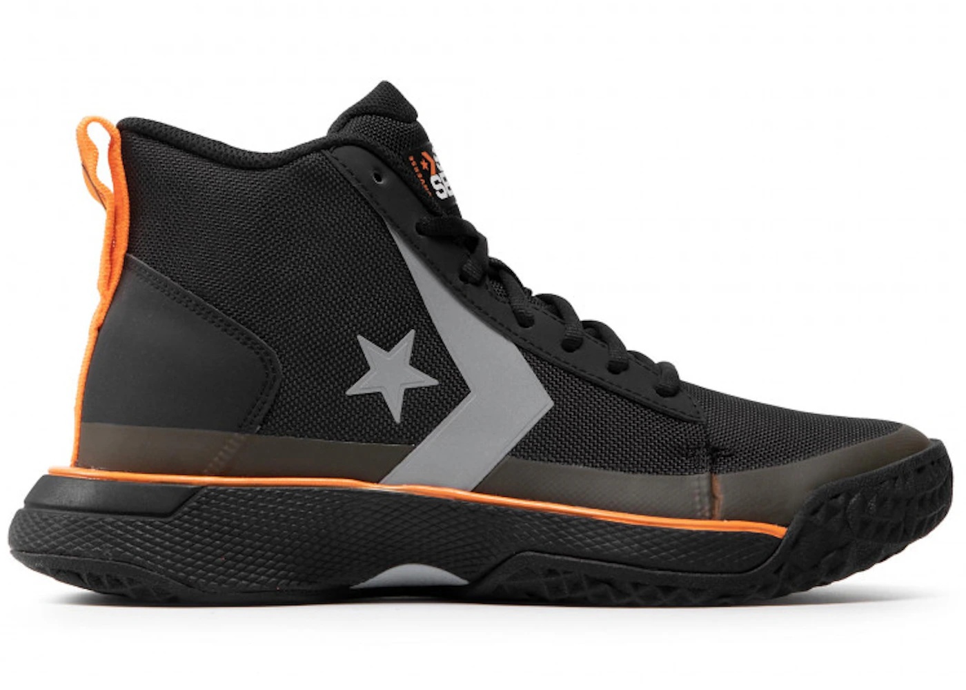 Converse Star Series BB Mid Black Bold Mandarin - 1