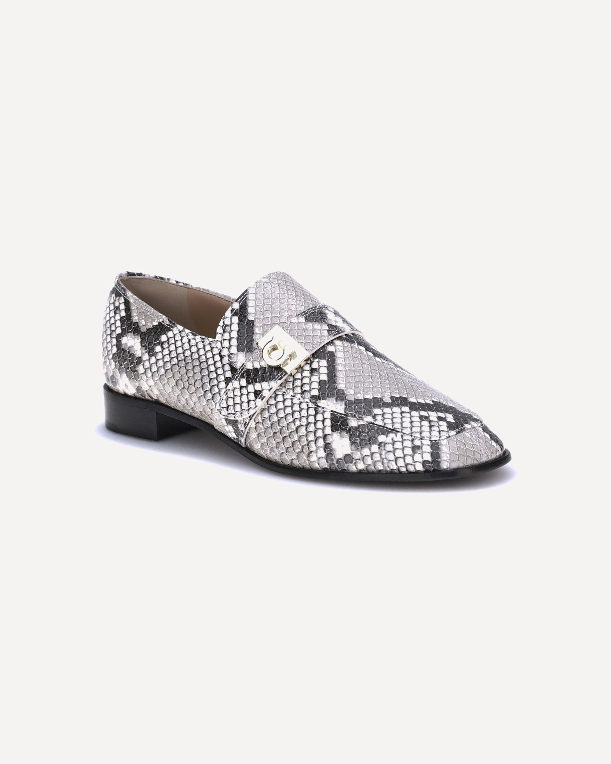 Python print leather Loafers - 2